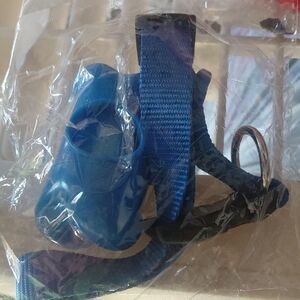 Blue Colar With Bone Poop Bag Holder Size Large